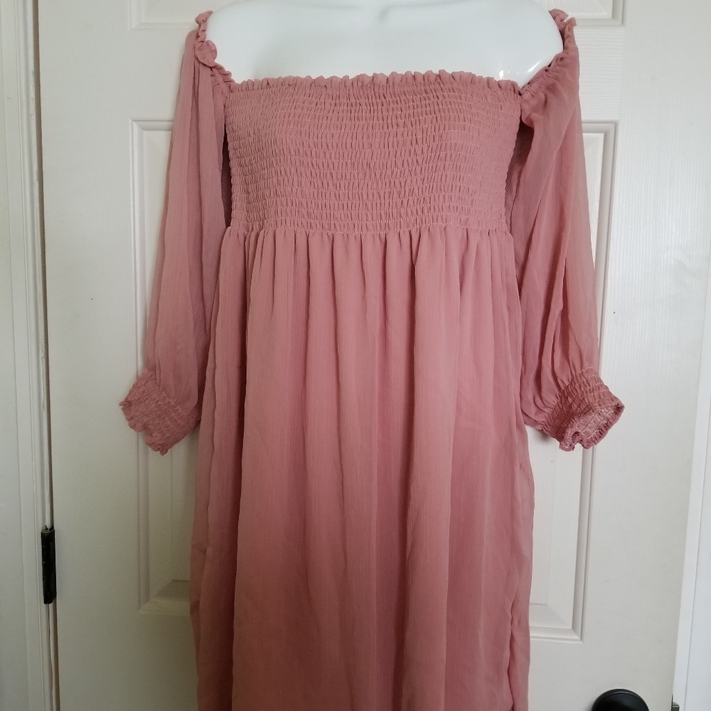 Carol and Christian Off The Shoulder Pink Top